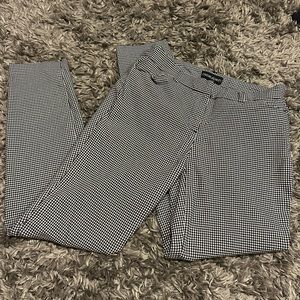 Black and white Cynthia Rowley plaid pants